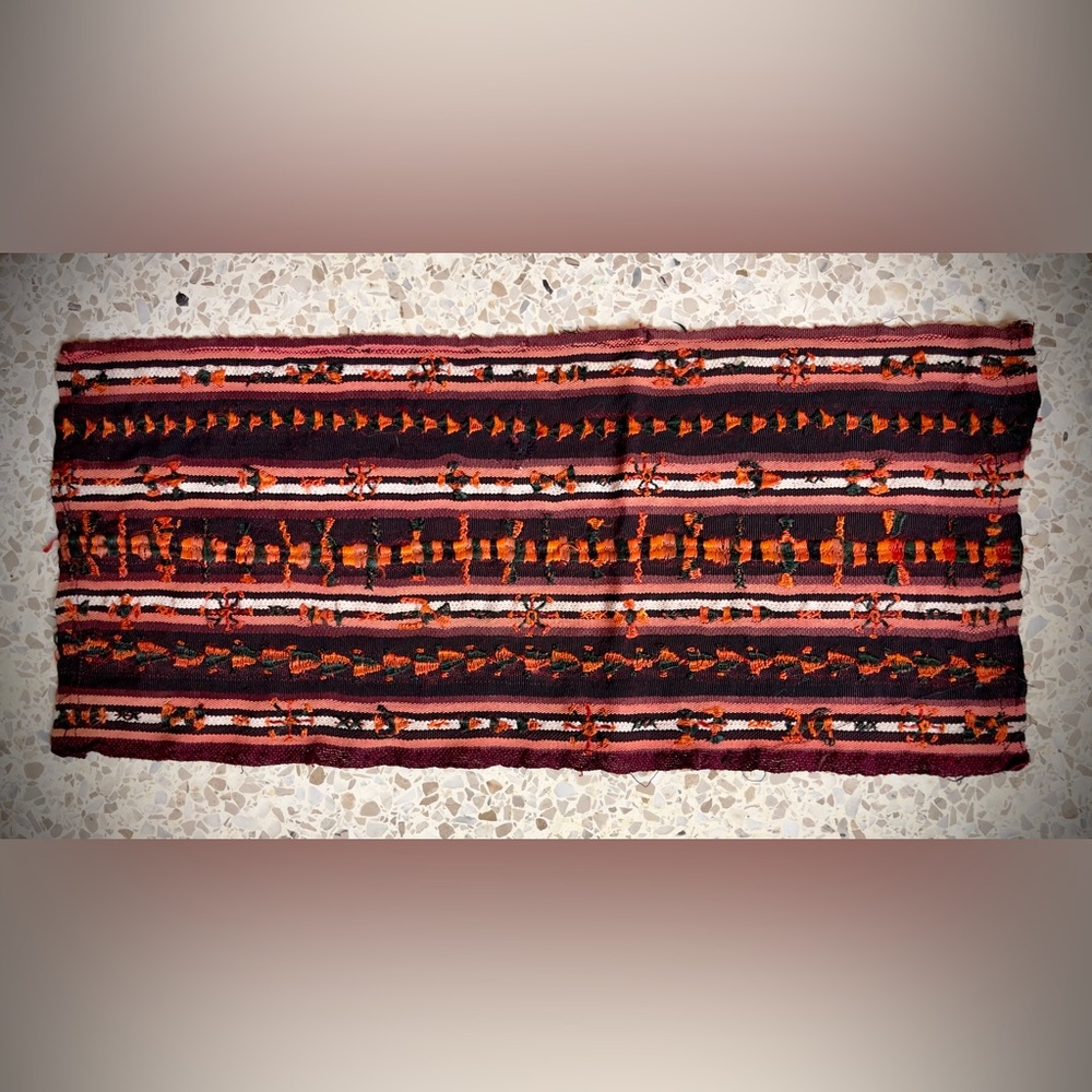 Beautiful traditional Berber embroidered panel - One of a Kind